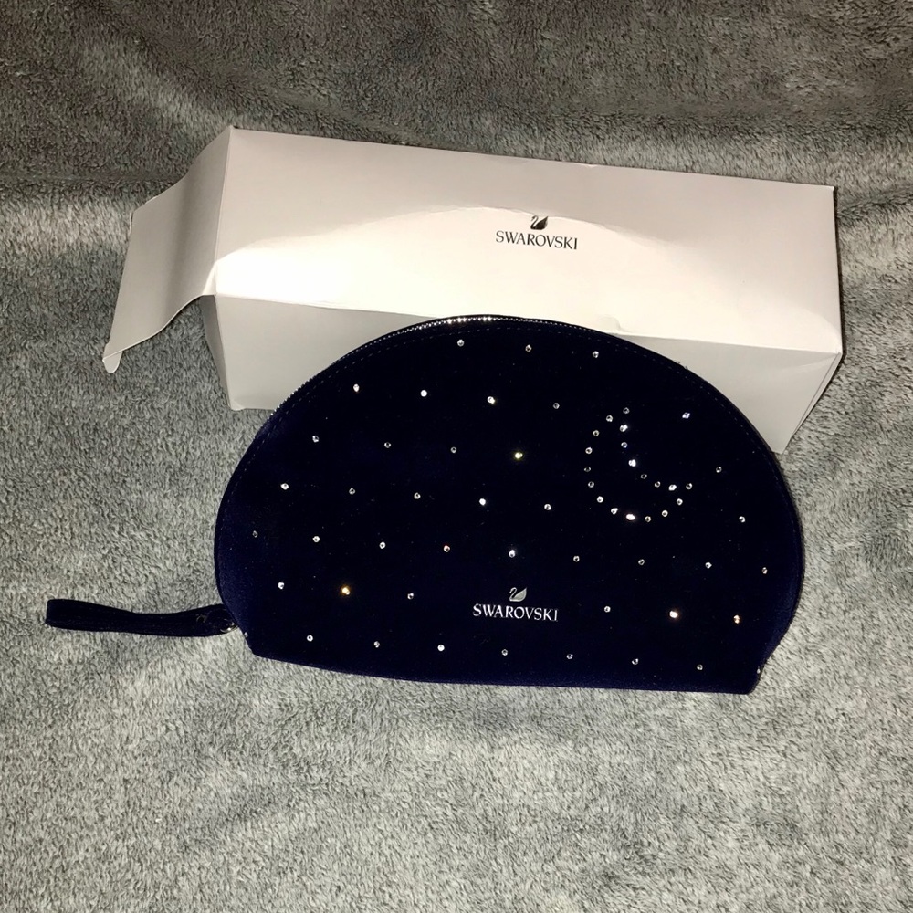 Swarovski Crystal Makeup Bag MOON NIB